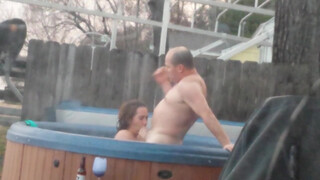 Daddy & Daughter Poolside Sex: Wet Blowjob From Sexy Teen