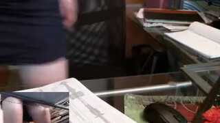 Secretary's Daughter Sucks Dad's Dick at Office