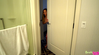 Sister Lipsy Gives Big Brother Blowjob Before Hot Sex Scene