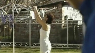 Retro Sister-Brother Sex in Tights in Bedroom