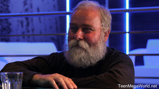 Charming Bartender Gives Generous Old Customer Erotic Blowjob