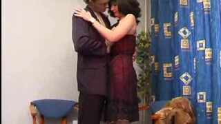 Russian son got his mother drunk with vodka and took advantage of her