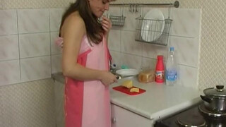 Russian Incest: Son Gives Lustful Mom a Cheeky Surprise