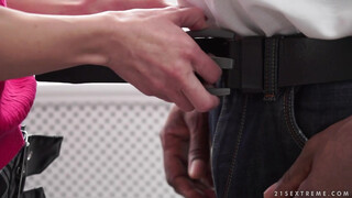 Stepdad Fucks Blonde Stepdaughter in Mom's Absence