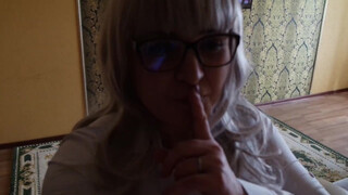 Chubby Mom Surprises Son Watching Her Masturbate