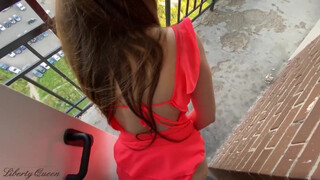 Sis-in-Law Outdoor Balcony XXX Porn Video