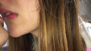 Sister wanted to learn how to kiss, but her brother got horny and fucked