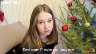 Stepsister's New Year's Eve Sex Consolation for Bad Gift to Boyfriend